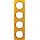 Berker 10142334 Rahmen 4-fach R.1 Acryl Orange transparent/schwarz glänzend