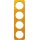 Berker 10142339 Rahmen 4-fach R.1 Acryl Orange transparent/Polarweiß glänzend