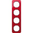 Berker 10142344 Rahmen 4-fach R.1 Acryl Rot...