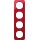 Berker 10142344 Rahmen 4-fach R.1 Acryl Rot transparent/schwarz glänzend