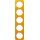 Berker 10152339 Rahmen 5-fach R.1 Acryl Orange transparent/Polarweiß glänzend