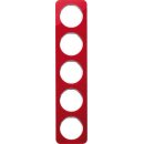 Berker 10152349 Rahmen 5-fach R.1 Acryl Rot...