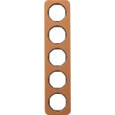 Berker 10152364 Rahmen 5-fach R.1 Leder Braun/schwarz...