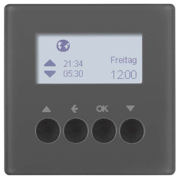Berker 85741126 Jalousie-Schaltuhr Q.1/Q.3 Anthrazit samt