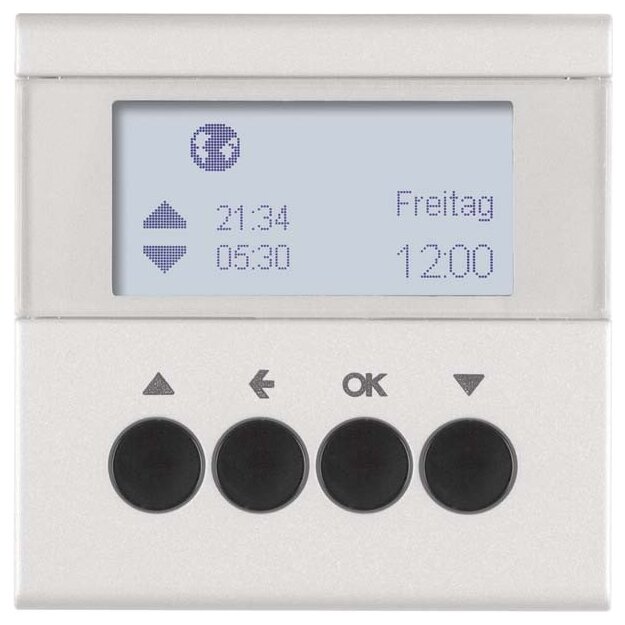 Berker 85741183 Jalousie-Schaltuhr S.1/B.3/B.7 Alu matt