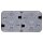 Berker 47843515 Steckdose SCHUKO 2-fach waagerecht mit Klappdeckel 2 Schieber W.1 Grau