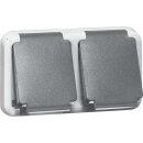 Peha 00312751 Steckdose SCHUKO 2-fach Grau ohne Dose