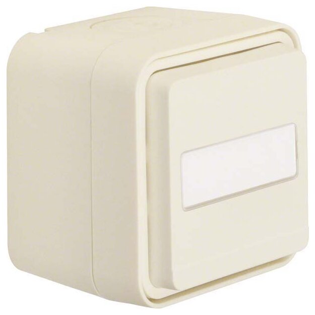 Berker 47413512 Steckdose SCHUKO mit Klappdeckel und Beschriftungsfeld Aufputz W.1 Polarweiß