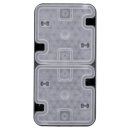 Berker 47703525 Steckdose SCHUKO 2-fach senkrecht mit Klappdeckel Aufputz W.1 Grau/Lichtgrau matt