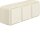 Berker 47733512 Steckdose SCHUKO 3-fach waagerecht mit Klappdeckel Aufputz W.1 Weiß