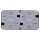 Berker 47753525 Steckdose SCHUKO 2-fach waag. mit Klappdeckel Aufputz 4 Schieber Berker W.1 grau matt