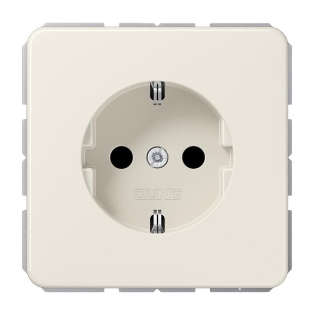 Jung CD1520N SCHUKO Steckdose o.Kralle (Duroplast) Weiß Serie CD