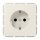 Jung CD1520N SCHUKO Steckdose o.Kralle (Duroplast) Weiß Serie CD