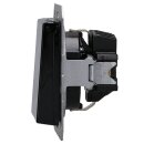 Jung A1520BFKLSW SCHUKO® Steckdose mit Klappdeckel (Thermoplast bruchsicher) Schwarz Serie A