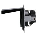 Jung A1520BFKLSW SCHUKO® Steckdose mit Klappdeckel (Thermoplast bruchsicher) Schwarz Serie A