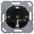 Jung A1520BFKLSW SCHUKO® Steckdose mit Klappdeckel (Thermoplast bruchsicher) Schwarz Serie A