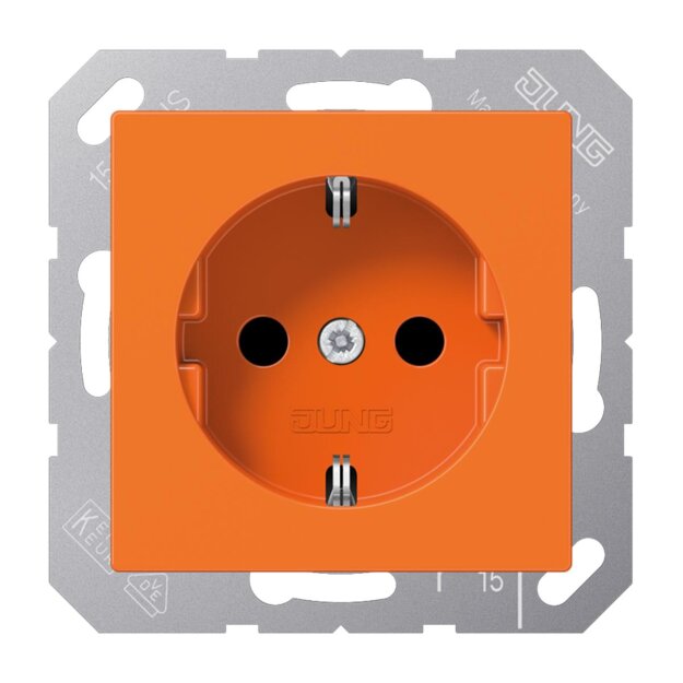 Jung A1520BFO SCHUKO® Steckdose (Thermoplast bruchsicher) Orange Serie A