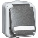 Peha 00307011 Steckdose SCHUKO Grau Beschriftungsfeld