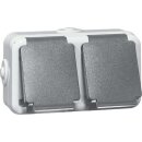 Peha 00306211 Steckdose SCHUKO 2-fach Grau