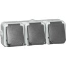 Peha 00306311 Steckdose SCHUKO 3-fach Grau