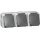 Peha 00306311 Steckdose SCHUKO 3-fach Grau