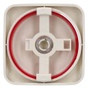 Busch-Jaeger 2115-212 Zentralscheibe mit Drehknopf, Bef.-Mutter und Glimmlampe (Thermoplast) Weiß Busch-Duro 2000® SI 2CKA006599A1334