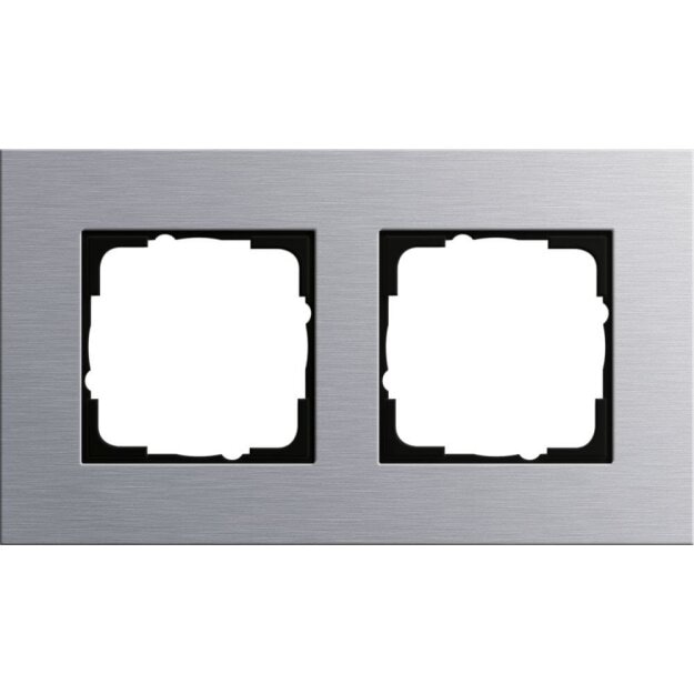 Gira 021217 Abdeckrahmen 2-fach Gira Esprit Aluminium