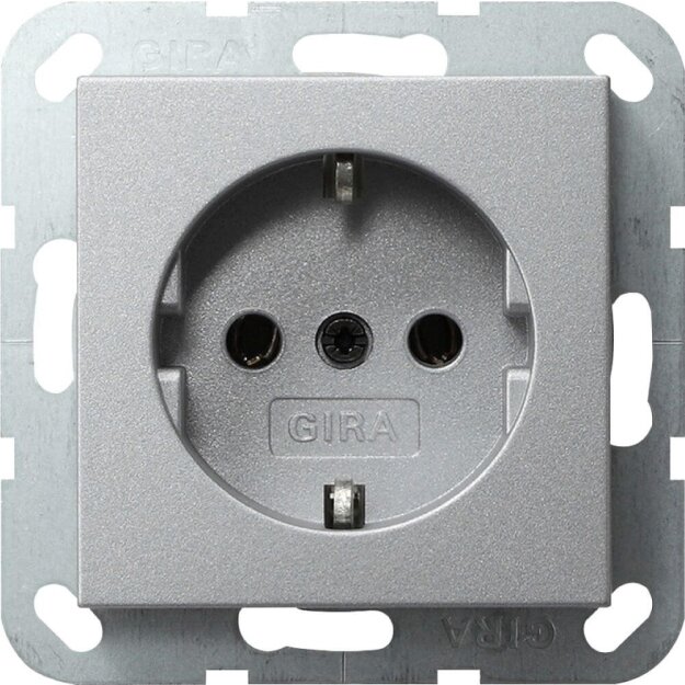 Gira 018826 Schuko System 55 Farbe Alu