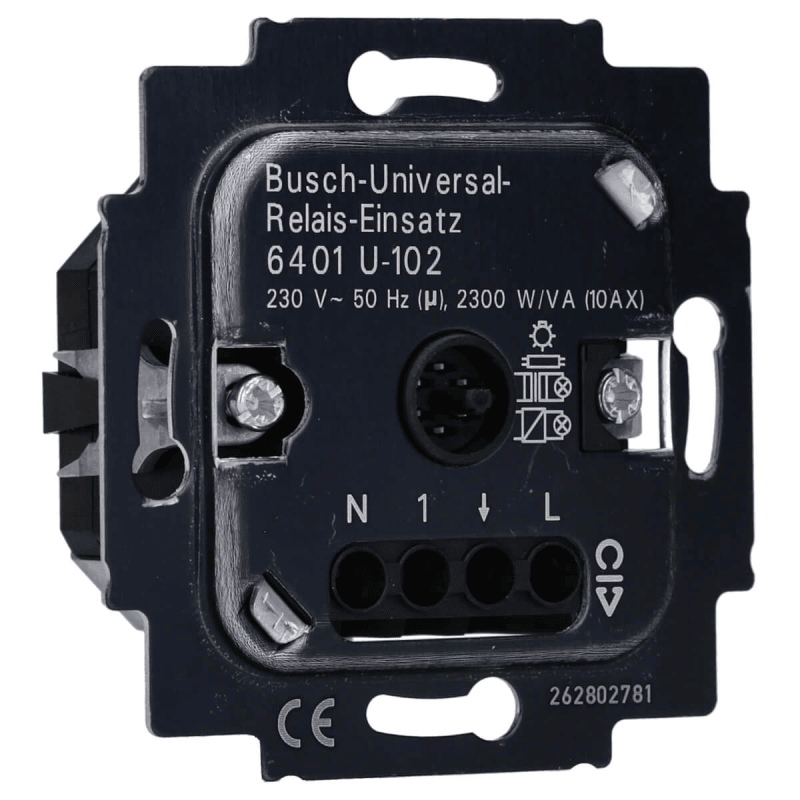 Busch-Jaeger 6401 U-102 Busch-Universal-Relais-Einsatz (Kunststoff) G