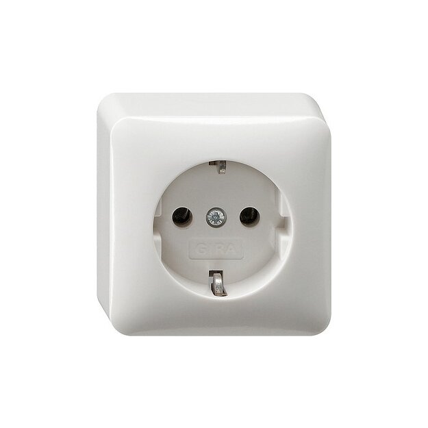 Gira 044013 Schuko AP Reinweiß