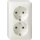 Gira 078013 Schuko 2-fach AP Reinweiß