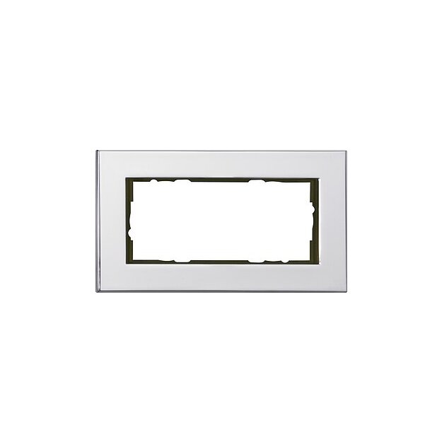 Gira 100210 Abdeckrahmen 2-fach ohne Mittelsteg Gira Esprit Chrom