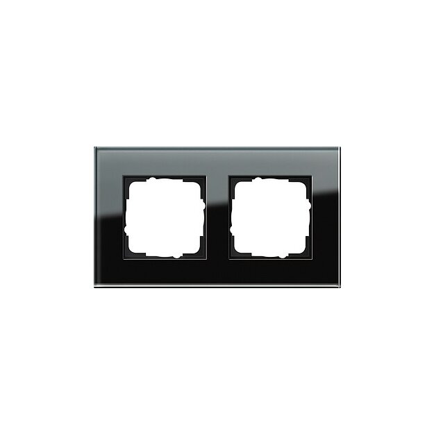 Gira 021205 Abdeckrahmen 2-fach Gira Esprit G Schwarz