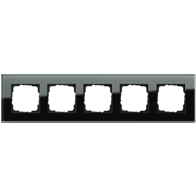 Gira 021505 Abdeckrahmen 5-fach Gira Esprit G Schwarz