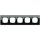 Gira 021505 Abdeckrahmen 5-fach Gira Esprit G Schwarz