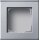 Gira 136126 Profil 1-fach senkrecht + waagerecht Profil 55 Aluminium
