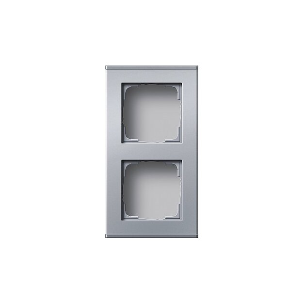 Gira 136226 Profil 2-fach senkrecht + waagerecht Profil 55 Aluminium