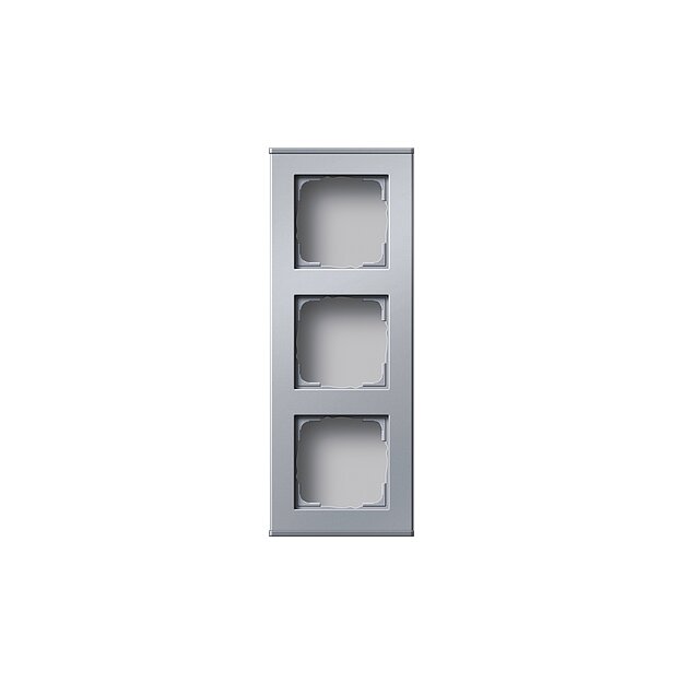 Gira 136326 Profil 3-fach senkrecht + waagerecht Profil 55 Aluminium