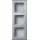 Gira 136326 Profil 3-fach senkrecht + waagerecht Profil 55 Aluminium