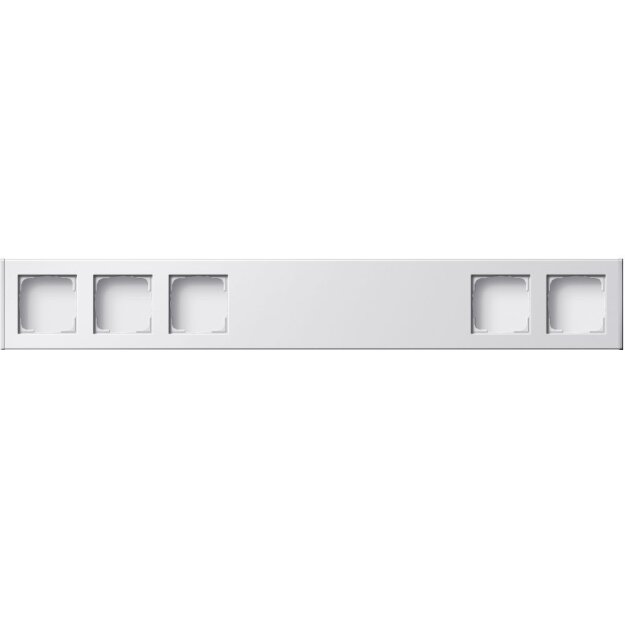 Gira 136527 Profil 5-fach 600 mm senkrecht + waagerecht Profil 55 Reinweiß(lackiert)