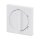 Busch-Jaeger 2542 DR/02-84 Zentralscheibe mit Drehgriff, mit Aufdruck (Thermoplast) Studioweiß carat® 2CKA001710A3651