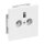 Busch-Jaeger 2095 UC-84 Unterputz-Potenzial-Ausgleichsstecker 2-fach (Thermoplast) Studioweiß carat® 2CKA002495A0086