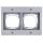 Gira 021265 Abdeckrahmen 2-fach Gira TX_44 (WG UP) Farbe Alu