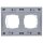 Gira 021265 Abdeckrahmen 2-fach Gira TX_44 (WG UP) Farbe Alu