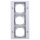 Gira 021365 Abdeckrahmen 3-fach Gira TX_44 (WG UP) Farbe Alu