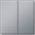 Gira 012565 Tastschalter Serien Gira TX_44 (WG UP) Farbe Alu