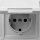 Gira 045465 Schuko Klappdeckel Gira TX_44 (WG UP) Farbe Alu