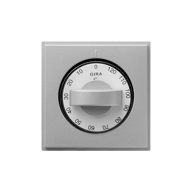 Gira 066665 Abdeckung Knebel Zeitschalter + Jalousie Gira TX_44 (WG UP) Farbe Alu