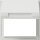 Gira 065466 Adapterrahmen Klappdeckel Gira TX_44 (WG UP) Reinweiß