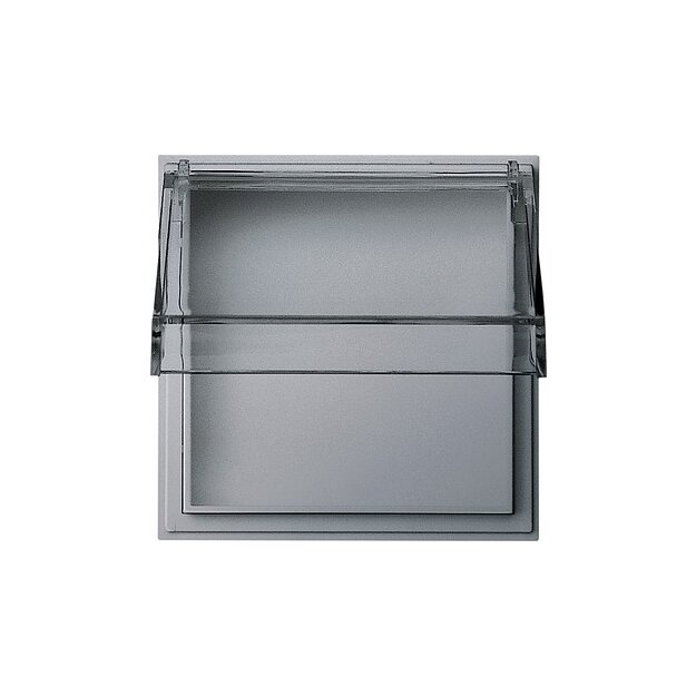 Gira 040965 Adapterrahmen Klappdeckel transparent Gira TX_44 (WG UP) Farbe Alu